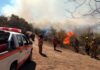 Controlan un incendio de ramas y pastizales en Variante Costa Azul y otro en Cuesta Blanca