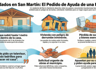 San Martín: una familia del Barrio Sarmiento perdió su casa