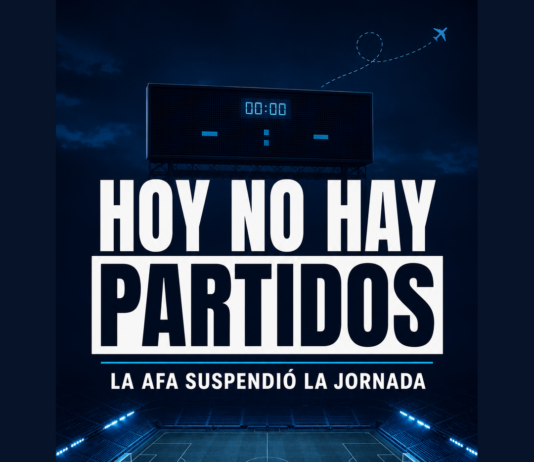 La AFA suspendió todos los partidos previstos para este martes 21 de julio