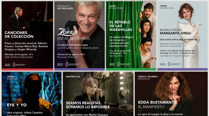 Agenda de agosto en el Palacio Libertad: teatro, música y figuras destacadas