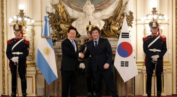 Milei recibió al presidente de Corea del Sur en la Casa Rosada