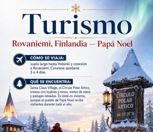 Para conocer Santa Claus Village y realizar una o dos excursiones.